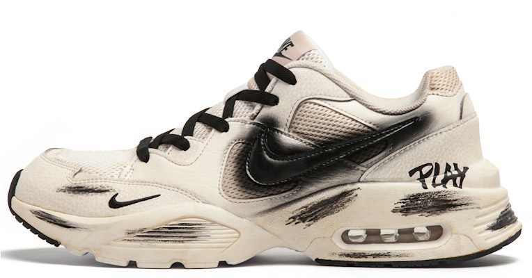 【訂製球鞋】 Nike Air Max Fusion 心動假期 塗鴉 沾染 復古做舊 輕盈防震 低筒 板鞋 女款 米白黑 Buy 【訂製球鞋】 Nike Air Max Fusion 心動假期 塗鴉 沾染 復古做舊 輕盈防震 低筒 板鞋 女款 米白黑