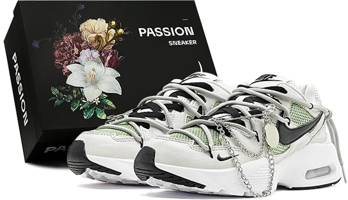 【定製球鞋】Nike Air Max Fusion 秋冬穿搭 灰綠復古改色 解構設計 月球掛飾 特殊鞋盒 低筒 跑步鞋 女款 綠 Buy 【定製球鞋】Nike Air Max Fusion 秋冬穿搭 灰綠復古改色 解構設計 月球掛飾 特殊鞋盒 低筒 跑步鞋 女款 綠