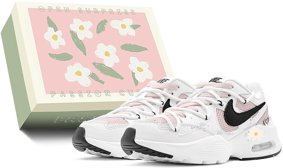custom-shoes-women-nike-air-max-fusion-light-pink-daisy