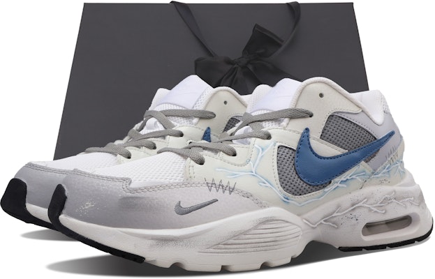 (W) 【カスタムシューズ】(女性用) ナイキ エア マックス フュージョン「稲妻グラデーションスプラッター」 CJ1671-100(Team53-女款雷冬S-BOX) Buy (W) 【カスタムシューズ】(女性用) ナイキ エア マックス フュージョン「稲妻グラデーションスプラッター」 CJ1671-100(Team53-女款雷冬S-BOX)