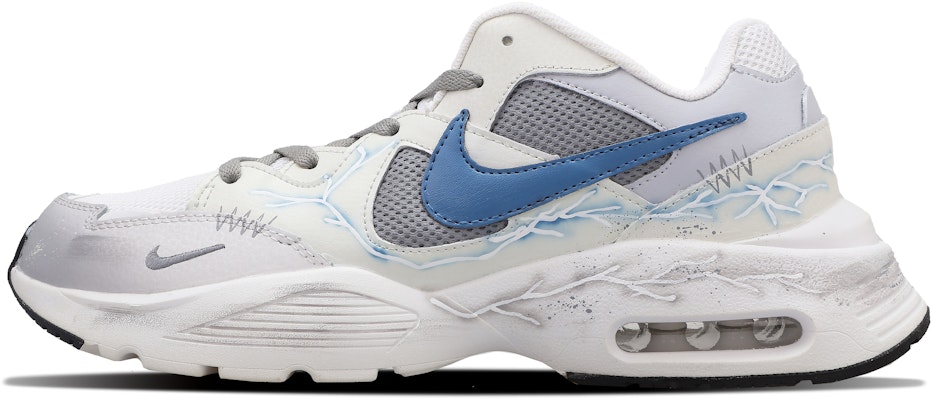 (W) 【カスタムシューズ】(女性用) ナイキ エア マックス フュージョン「稲妻グラデーションスプラッター」 CJ1671-100(Team53-女款雷冬S-BOX) Order (W) 【カスタムシューズ】(女性用) ナイキ エア マックス フュージョン「稲妻グラデーションスプラッター」 CJ1671-100(Team53-女款雷冬S-BOX)