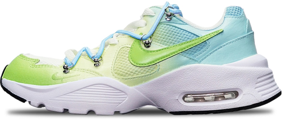 【定製球鞋】 Nike Air Max Fusion 氣墊 耐磨 馬卡龍 三色漸變 解構雙鞋帶 低筒 跑步鞋 女款 綠黃藍 Buy 【定製球鞋】 Nike Air Max Fusion 氣墊 耐磨 馬卡龍 三色漸變 解構雙鞋帶 低筒 跑步鞋 女款 綠黃藍