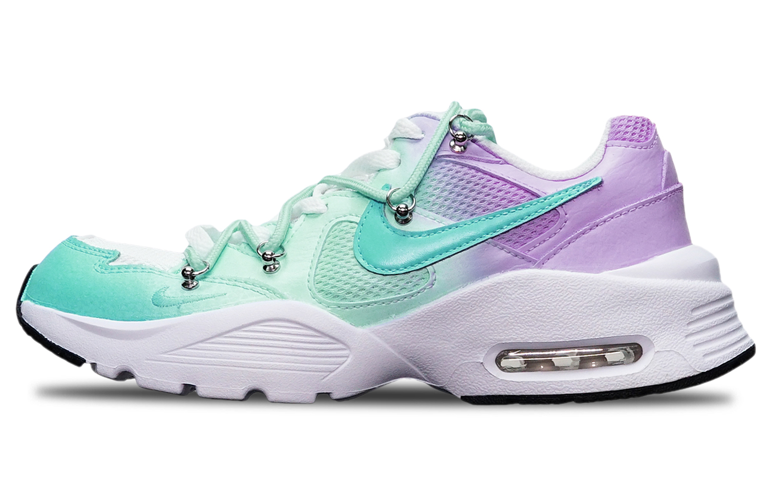 Buy 【訂製球鞋】 Nike Air Max Fusion 氣墊 耐磨 馬卡龍 三色漸變 解構雙鞋帶 低筒 跑步鞋 女款 藍紫