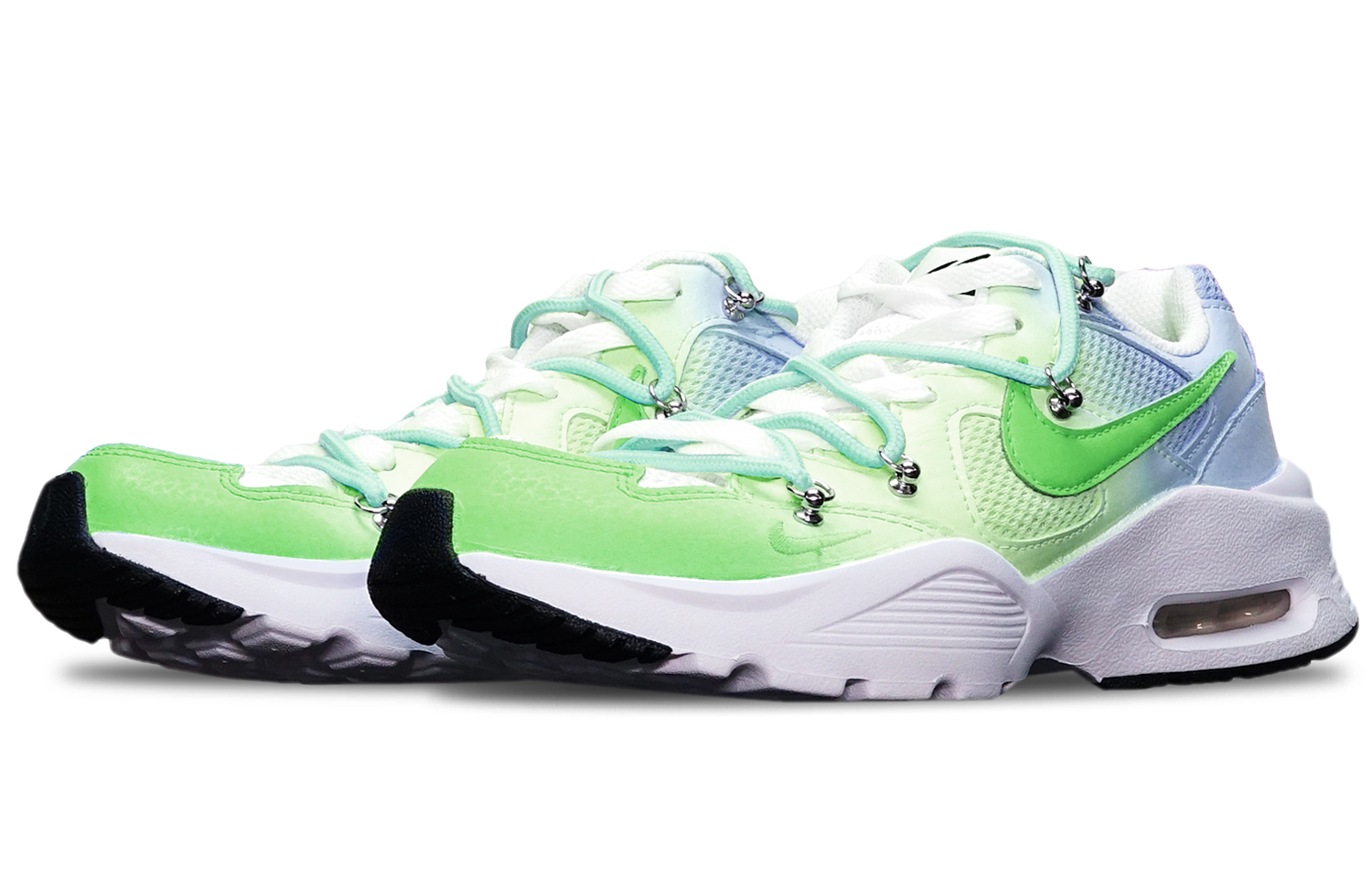 Lookbook (W) [커스텀 신발] (여성) 나이키 에어 맥스 퓨전 '마카롱 그린 블루 그라데이션' CJ1671-100(TeamT-Fusion绿蓝渐变)