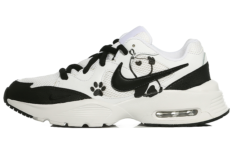 Buy 【客製球鞋】Nike Air Max Fusion 中式國風 墨繪大熊貓 復古輕盈防震 耐磨 低筒 跑步鞋 女款 白黑