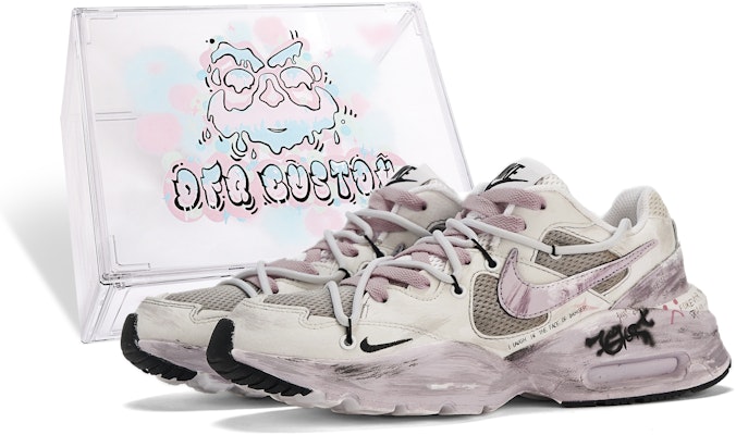 【自訂運動鞋】 Nike Air Max Fusion 染色 復古 解構 簡約 百搭 織物防滑耐磨輕便 低筒跑步鞋 女款 粉紫米白 Buy 【自訂運動鞋】 Nike Air Max Fusion 染色 復古 解構 簡約 百搭 織物防滑耐磨輕便 低筒跑步鞋 女款 粉紫米白