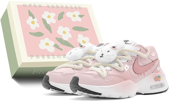 (W) 나이키 에어맥스 퓨전 '무지개 토끼 - 핑크 화이트' (커스텀) CJ1671-100(TeamS-彩虹小兔CJ女S-BOX) Buy (W) 나이키 에어맥스 퓨전 '무지개 토끼 - 핑크 화이트' (커스텀) CJ1671-100(TeamS-彩虹小兔CJ女S-BOX)