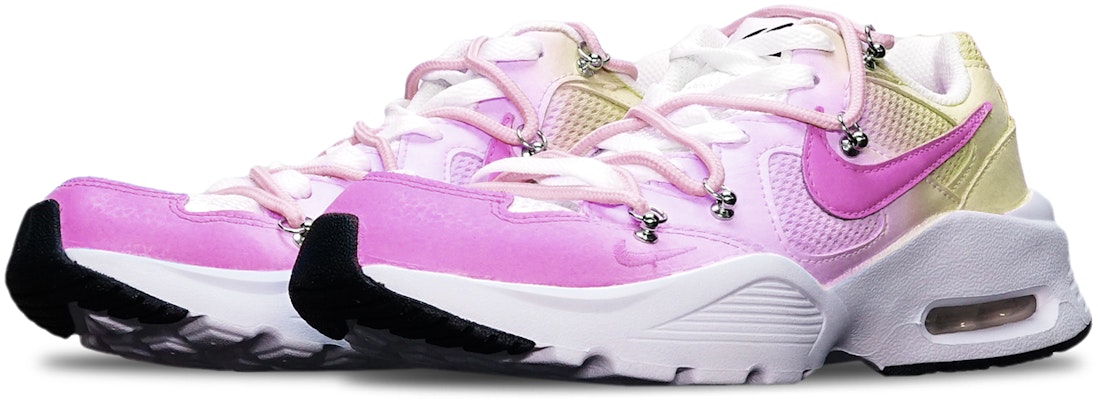 【訂製球鞋】 Nike Air Max Fusion 氣墊 耐磨 馬卡龍 三色漸變 解構雙鞋帶 低筒 跑步鞋 女款 紅橙 Lookbook 【訂製球鞋】 Nike Air Max Fusion 氣墊 耐磨 馬卡龍 三色漸變 解構雙鞋帶 低筒 跑步鞋 女款 紅橙