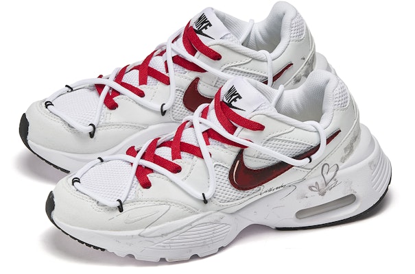 【訂製球鞋】Nike Air Max Fusion 自由熊貓 賬單 簡約 百搭 塗鴉 防滑 低筒跑步鞋 女款 紅白 Shop 【訂製球鞋】Nike Air Max Fusion 自由熊貓 賬單 簡約 百搭 塗鴉 防滑 低筒跑步鞋 女款 紅白