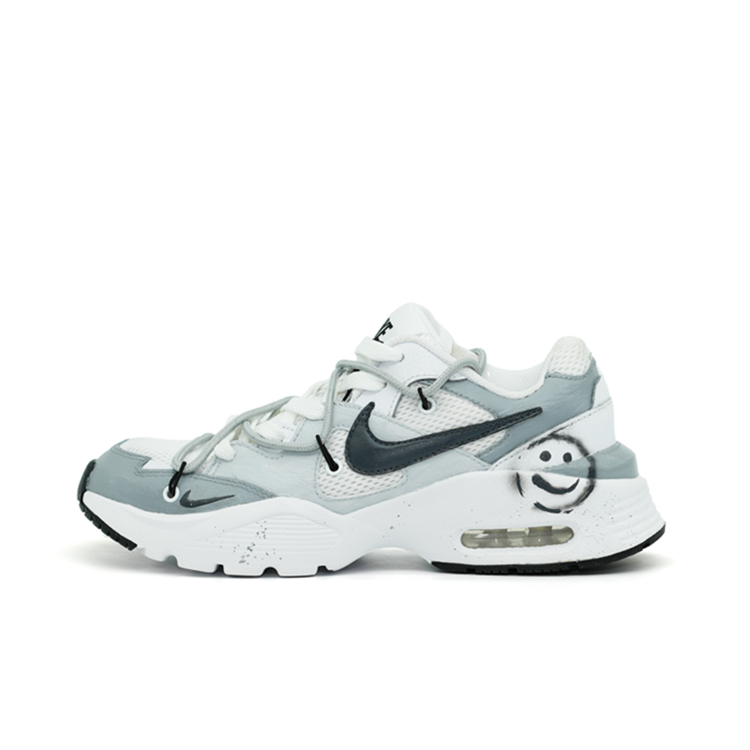 Buy (W) 나이키 에어맥스 퓨전 '스마일리 그레이' (커스텀) CJ1671-100（TEAM106-女款SMILEY）