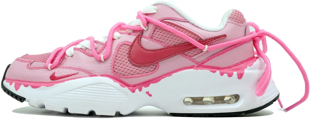 【定制球鞋】 Nike Air Max Fusion 萬花弄 草莓假日 少女心 復古經典 輕盈抗震設計 舒適 網布 低幫 休閒跑步鞋 女款 白粉 Order 【定制球鞋】 Nike Air Max Fusion 萬花弄 草莓假日 少女心 復古經典 輕盈抗震設計 舒適 網布 低幫 休閒跑步鞋 女款 白粉