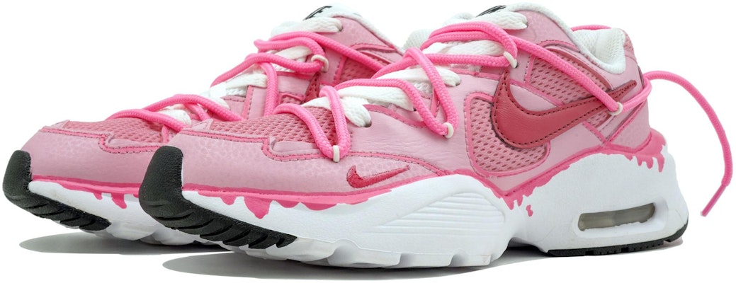 【定制球鞋】 Nike Air Max Fusion 萬花弄 草莓假日 少女心 復古經典 輕盈抗震設計 舒適 網布 低幫 休閒跑步鞋 女款 白粉 Shop 【定制球鞋】 Nike Air Max Fusion 萬花弄 草莓假日 少女心 復古經典 輕盈抗震設計 舒適 網布 低幫 休閒跑步鞋 女款 白粉