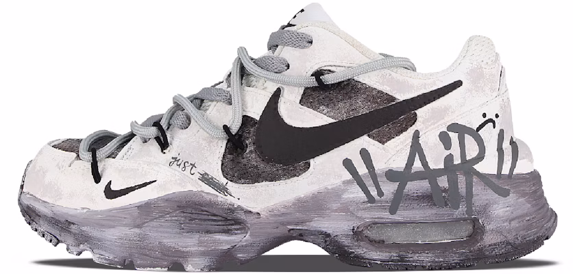 【訂製球鞋】 Nike Air Max Fusion 衰敗城市 織物 復古 做舊 潮流 時尚 百搭 減震防滑耐磨通風 低筒 跑步鞋 女款 黑灰 Order 【訂製球鞋】 Nike Air Max Fusion 衰敗城市 織物 復古 做舊 潮流 時尚 百搭 減震防滑耐磨通風 低筒 跑步鞋 女款 黑灰