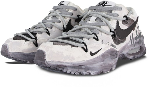 【訂製球鞋】 Nike Air Max Fusion 衰敗城市 織物 復古 做舊 潮流 時尚 百搭 減震防滑耐磨通風 低筒 跑步鞋 女款 黑灰 Shop 【訂製球鞋】 Nike Air Max Fusion 衰敗城市 織物 復古 做舊 潮流 時尚 百搭 減震防滑耐磨通風 低筒 跑步鞋 女款 黑灰