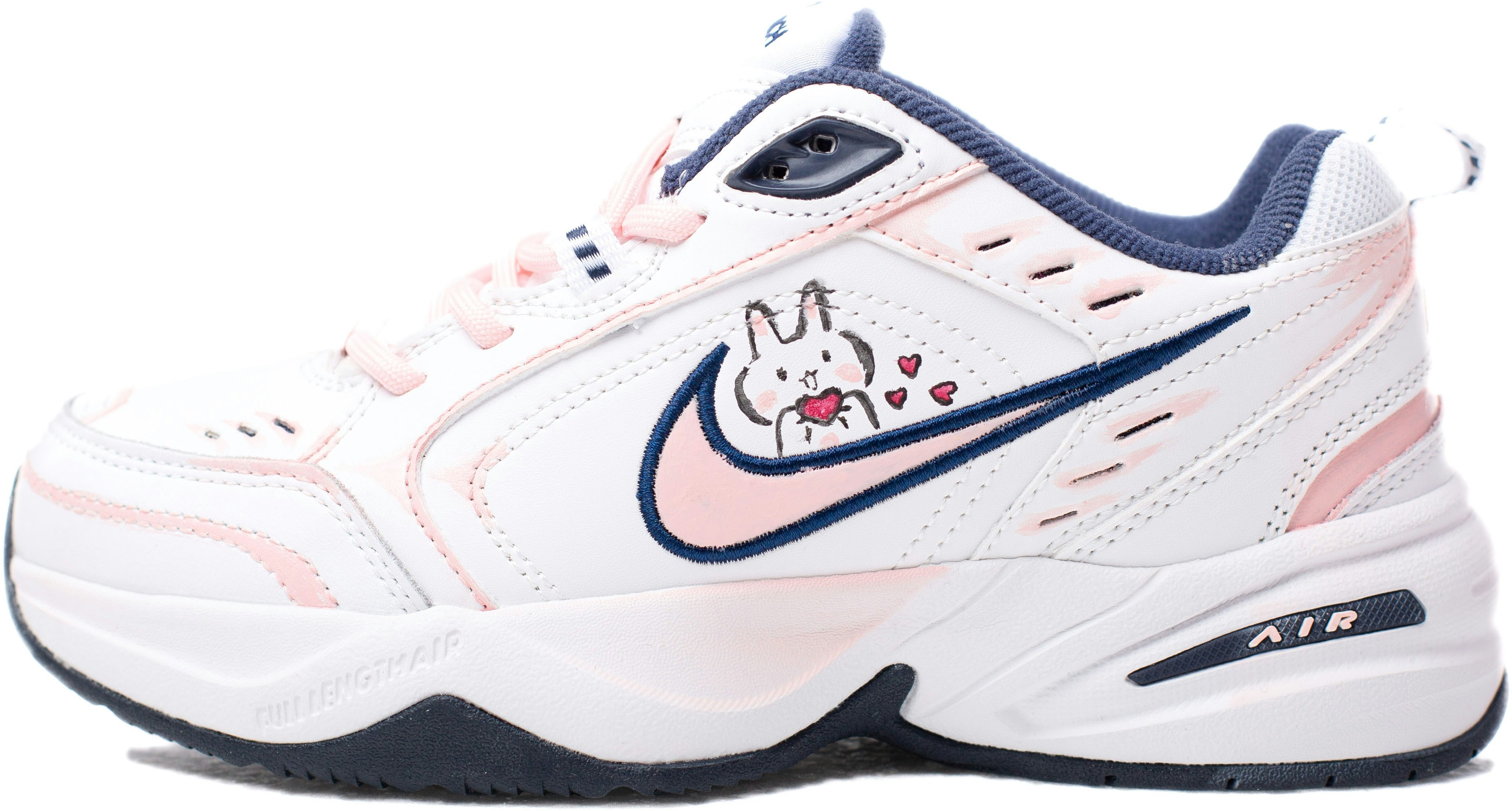 custom-shoes-women-nike-air-monarch-4-pink-heart-rabbit