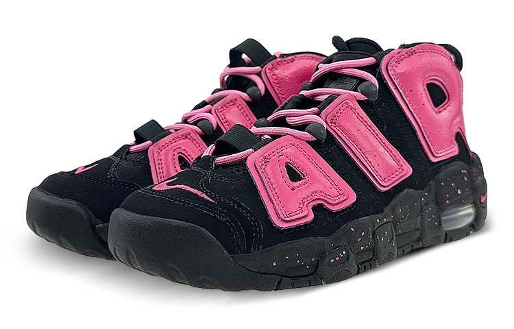 [Custom Shoes] (W) Nike Air More Uptempo 'Dragon Fruit Black Red' 圖 3