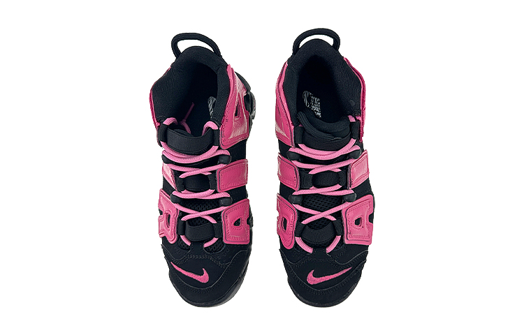 [Custom Shoes] (W) Nike Air More Uptempo 'Dragon Fruit Black Red' 圖 4