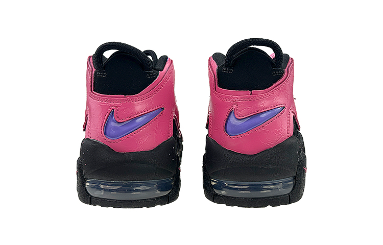 [Custom Shoes] (W) Nike Air More Uptempo 'Dragon Fruit Black Red' 圖 5