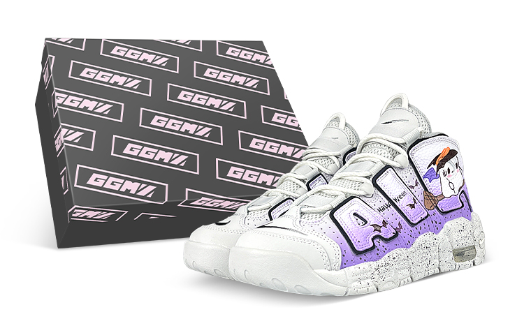 Buy (W) [定制鞋款] 耐克 Air More Uptempo '恶作剧扫帚幽灵' FD0022-001-469095