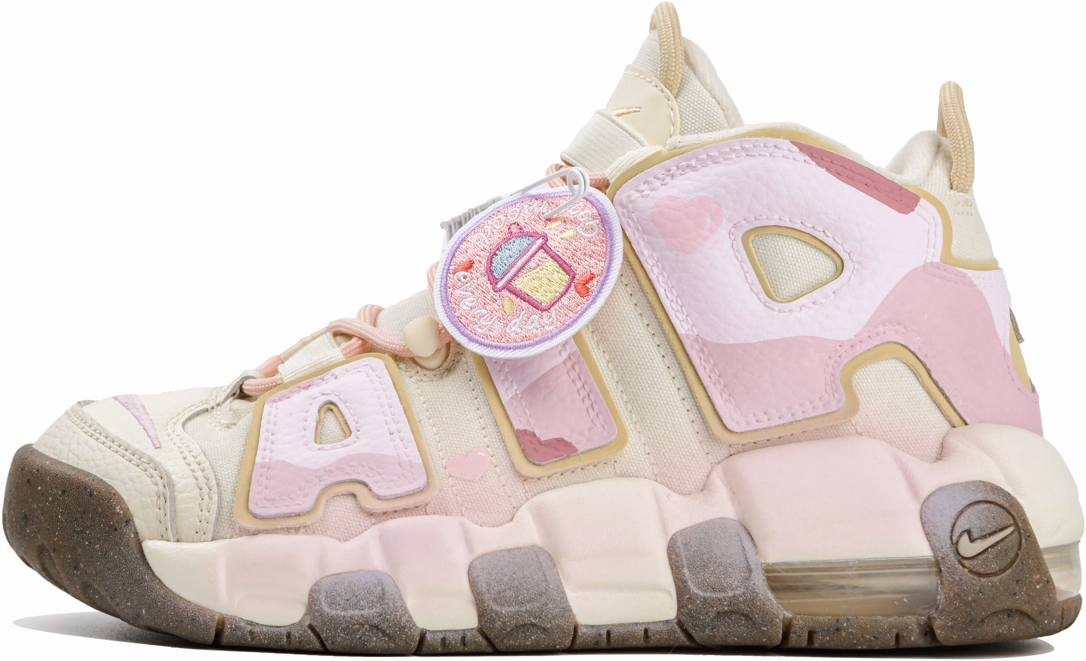 custom-shoes-women-nike-air-more-uptempo-strawberry-milkshake