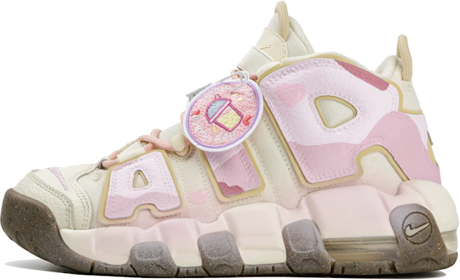 【定制球鞋】Nike Air More Uptempo 草莓牛奶冰 童心未泯 清新 甜妹 中幫 復古籃球鞋 女款 米粉 Buy 【定制球鞋】Nike Air More Uptempo 草莓牛奶冰 童心未泯 清新 甜妹 中幫 復古籃球鞋 女款 米粉