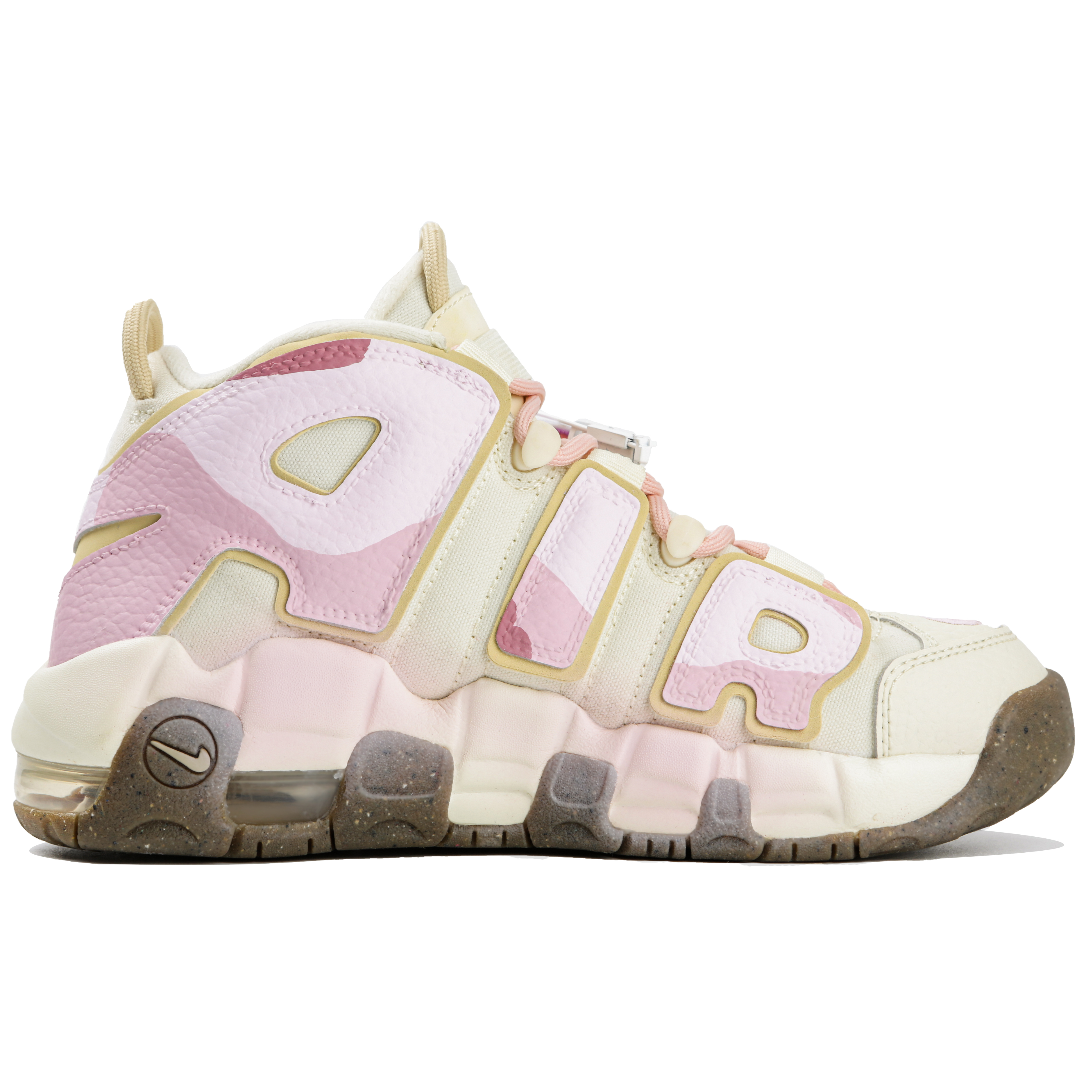 Order 【定制球鞋】Nike Air More Uptempo 草莓牛奶冰 童心未泯 清新 甜妹 中幫 復古籃球鞋 女款 米粉