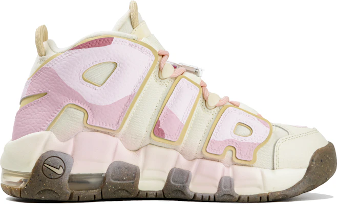 【定制球鞋】Nike Air More Uptempo 草莓牛奶冰 童心未泯 清新 甜妹 中幫 復古籃球鞋 女款 米粉 Order 【定制球鞋】Nike Air More Uptempo 草莓牛奶冰 童心未泯 清新 甜妹 中幫 復古籃球鞋 女款 米粉