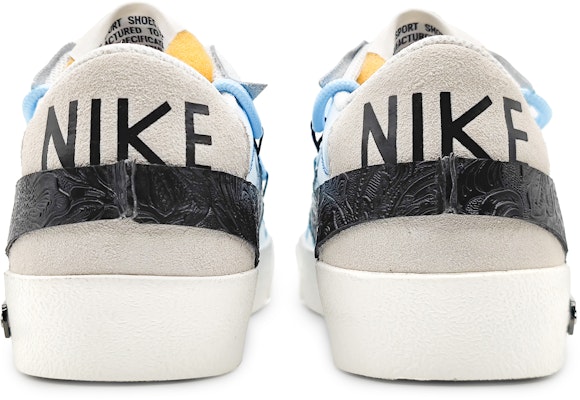 【定製球鞋】Nike Blazer Low 77 Jumbo 拼接縫線 浮雕皮貼 刻花解構 簡約色彩 低筒 板鞋 女款 藍棕 Purchase 【定製球鞋】Nike Blazer Low 77 Jumbo 拼接縫線 浮雕皮貼 刻花解構 簡約色彩 低筒 板鞋 女款 藍棕