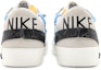 Purchase 【定製球鞋】Nike Blazer Low 77 Jumbo 拼接縫線 浮雕皮貼 刻花解構 簡約色彩 低筒 板鞋 女款 藍棕