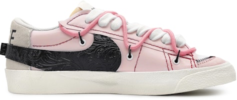 (W) 【定制鞋款】耐克 Blazer Low 77 Jumbo '粉黑' DQ1470-101(Team16-女款拼接缝线粉) Order (W) 【定制鞋款】耐克 Blazer Low 77 Jumbo '粉黑' DQ1470-101(Team16-女款拼接缝线粉)