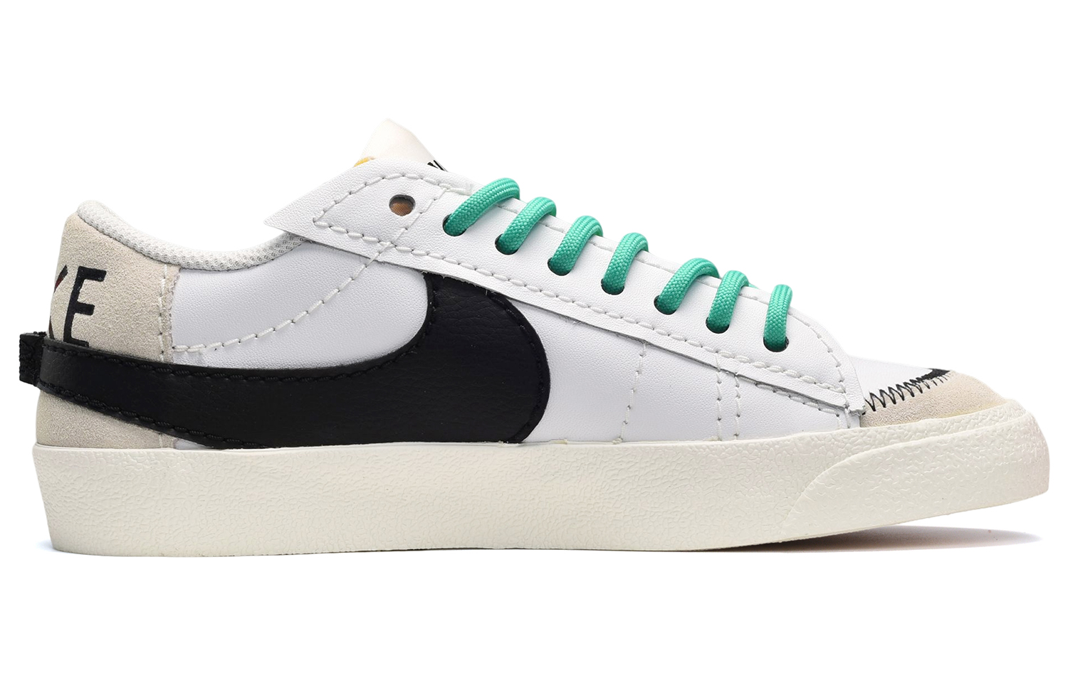 Order 【定制球鞋】 Nike Blazer Low 77 Jumbo 泼墨 涂鸦兔子 低筒 板鞋 女款 白黑綠