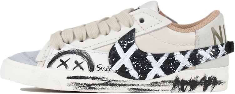 (W) 【定制鞋款】耐克开拓者低帮 '77 Jumbo '涂鸦小丑' DQ1470-105(Team42-女款涂鸦小丑黑白) Buy (W) 【定制鞋款】耐克开拓者低帮 '77 Jumbo '涂鸦小丑' DQ1470-105(Team42-女款涂鸦小丑黑白)