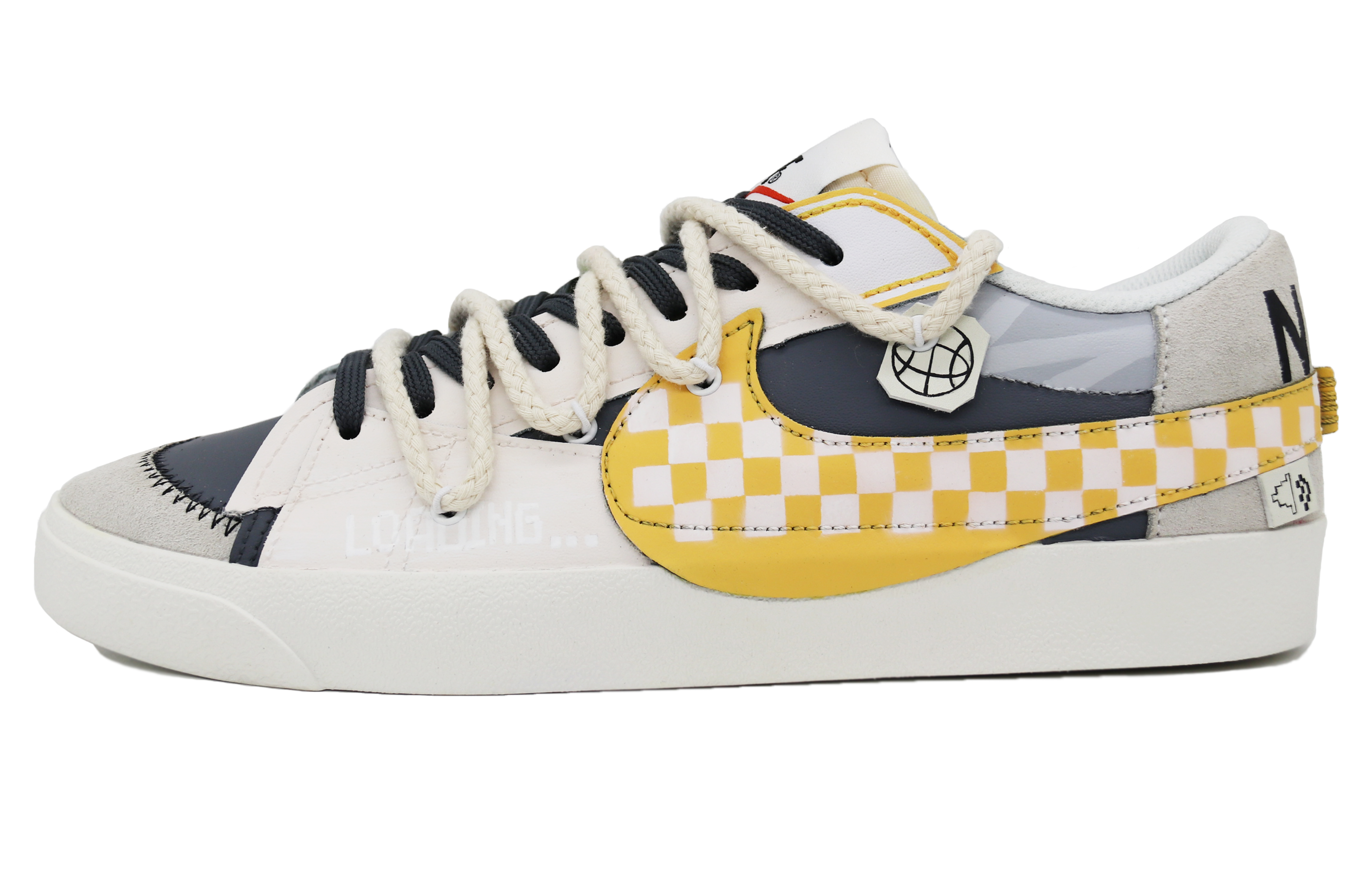 Buy (W) 定制鞋-Nike Blazer Low '77 Jumbo '网络之心 棋盘格' DQ1470-101(Team31-女款赛博之心)