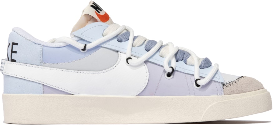 【訂製球鞋】Nike Blazer Low '77 Jumbo 特殊鞋盒 破繭 蝴蝶 簡約 低筒 板鞋 女款 米白藍紫 Order 【訂製球鞋】Nike Blazer Low '77 Jumbo 特殊鞋盒 破繭 蝴蝶 簡約 低筒 板鞋 女款 米白藍紫