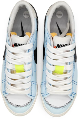 【客製球鞋】Nike Blazer Low 77 Jumbo 極簡拼接 雕花皮勾 浮雕 皮貼 低筒 板鞋 女款 藍棕 Shop 【客製球鞋】Nike Blazer Low 77 Jumbo 極簡拼接 雕花皮勾 浮雕 皮貼 低筒 板鞋 女款 藍棕