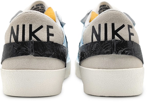 【客製球鞋】Nike Blazer Low 77 Jumbo 極簡拼接 雕花皮勾 浮雕 皮貼 低筒 板鞋 女款 藍棕 Purchase 【客製球鞋】Nike Blazer Low 77 Jumbo 極簡拼接 雕花皮勾 浮雕 皮貼 低筒 板鞋 女款 藍棕