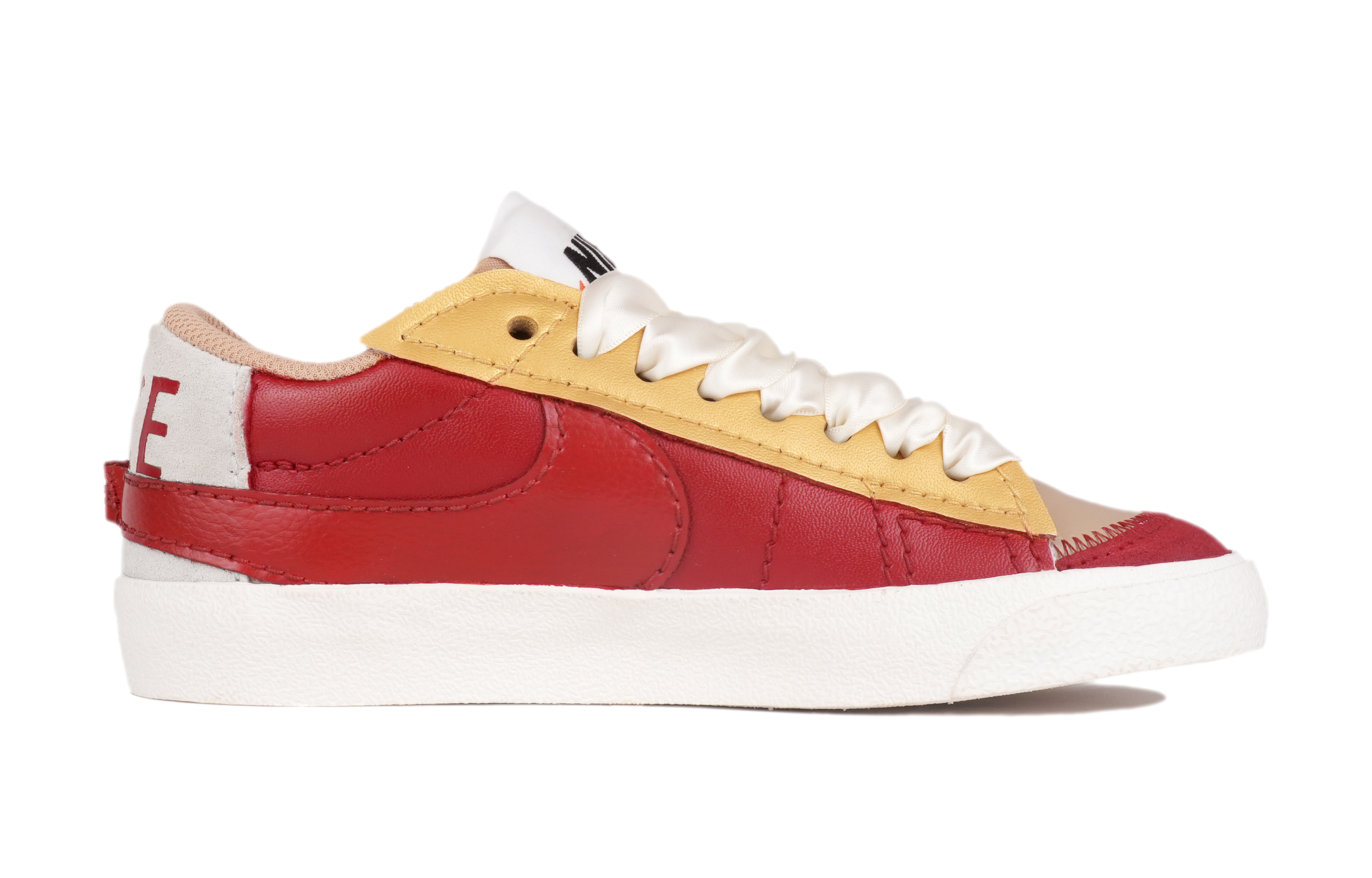 Order (W) [Custom Schoenen] Nike Blazer Low ''77 Jumbo Custom ''Rood Goud Bruiloft'' DQ1470-105-486412