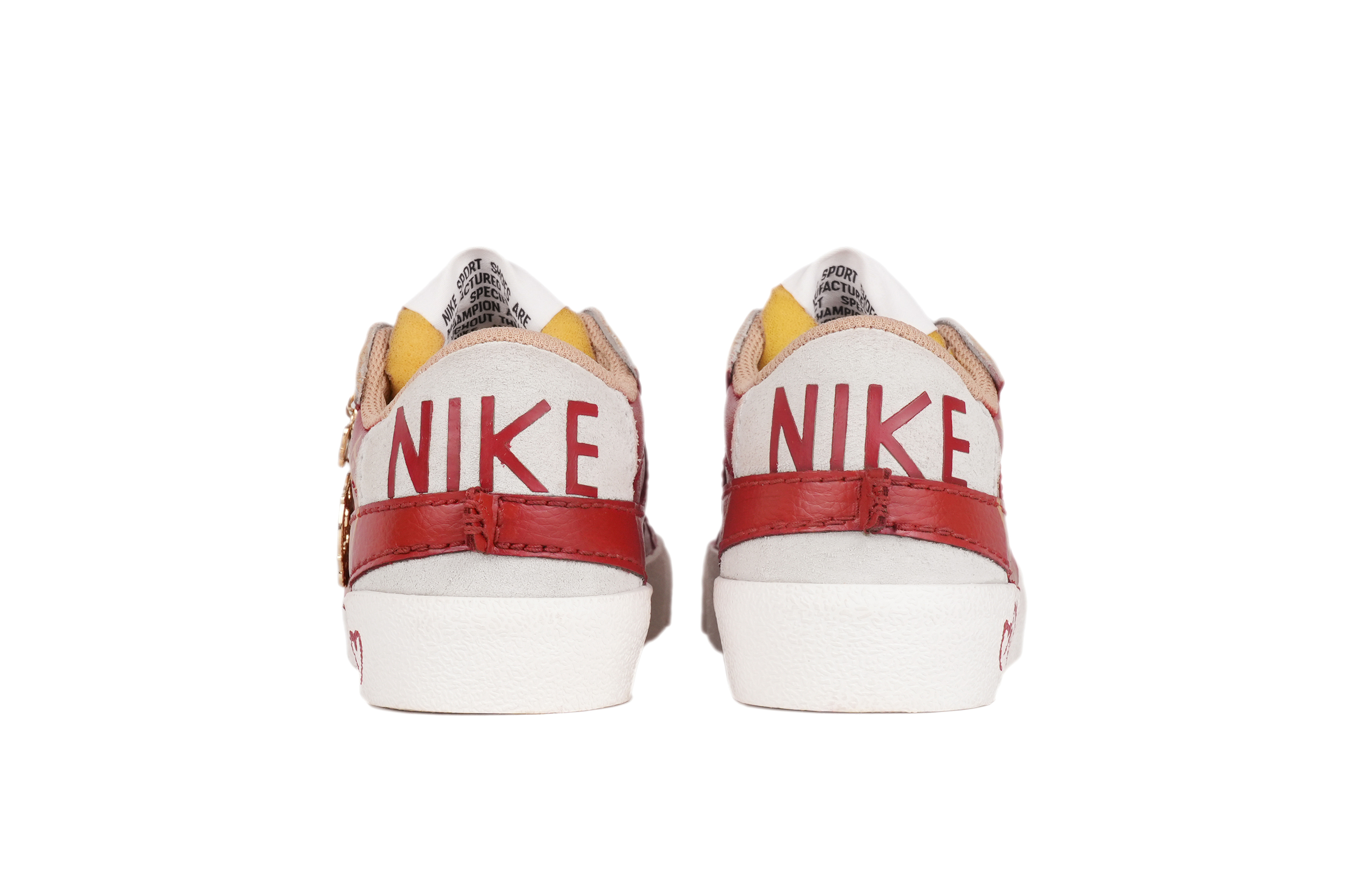 Shop (W) [Custom Schoenen] Nike Blazer Low ''77 Jumbo Custom ''Rood Goud Bruiloft'' DQ1470-105-486412