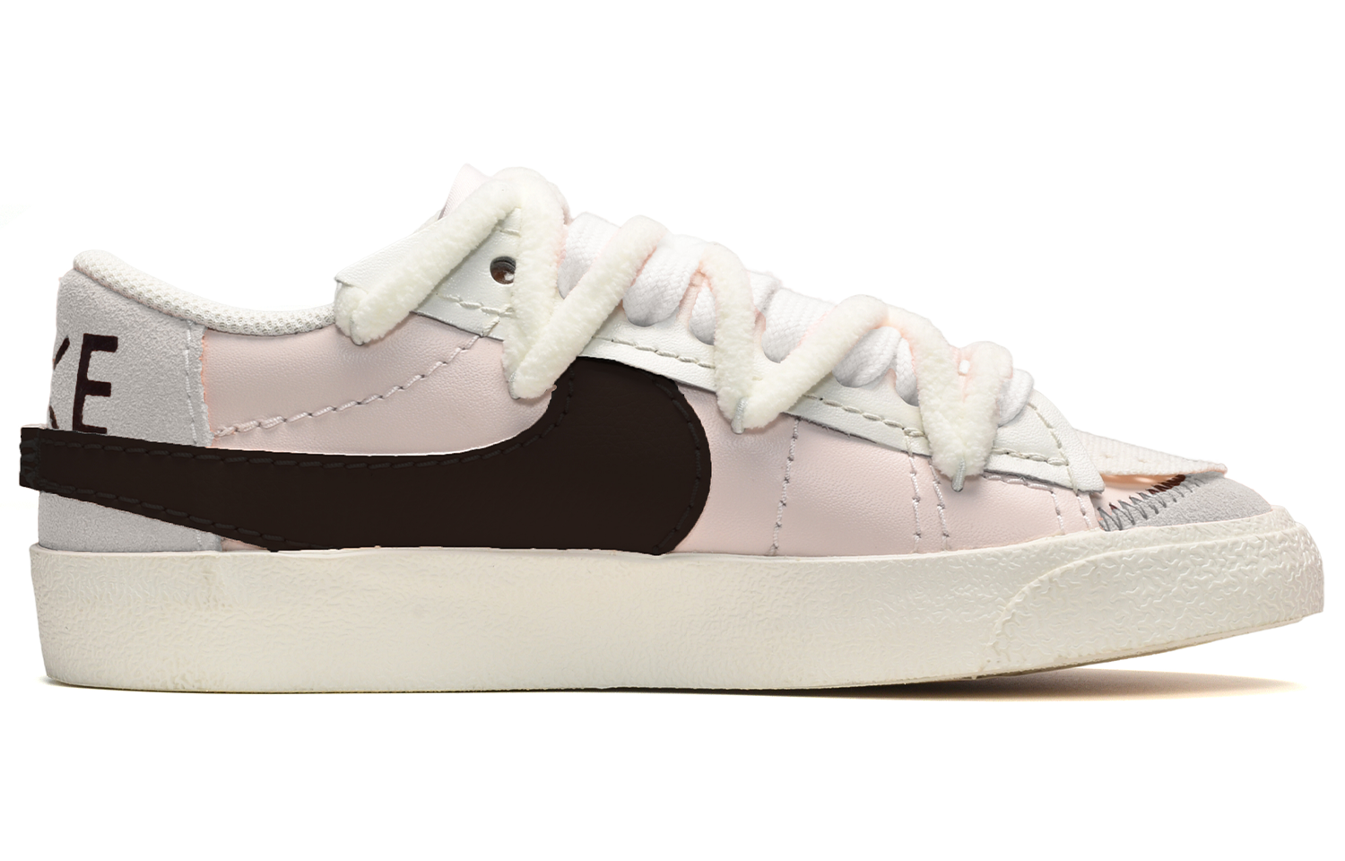 Order (W) [Kasut Custom] Nike Blazer Low 'Hitam Putih Merah Jambu' DQ1470-101(TeamE-女款猫咪爪爪黑白粉)