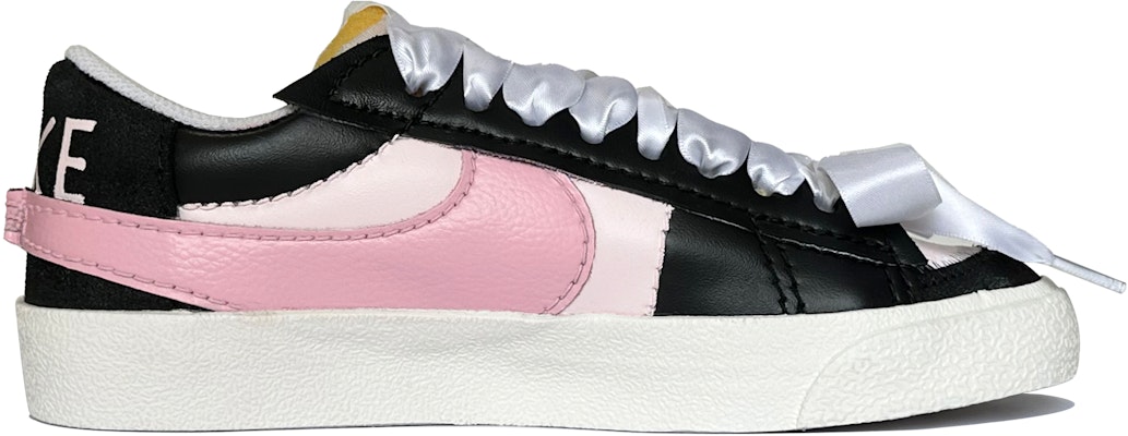 【訂製球鞋】Nike Blazer BLACKPINK 簡約 噴塗 減震輕便 低筒 滑板鞋 女款 黑粉 Lookbook 【訂製球鞋】Nike Blazer BLACKPINK 簡約 噴塗 減震輕便 低筒 滑板鞋 女款 黑粉
