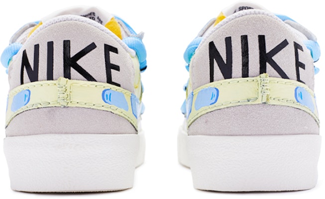 【定製球鞋】Nike Blazer Low 冰裂紋 解構鞋帶 卡通鞋帶扣 手繪噴繪 低幫 板鞋 女款 藍白 Purchase 【定製球鞋】Nike Blazer Low 冰裂紋 解構鞋帶 卡通鞋帶扣 手繪噴繪 低幫 板鞋 女款 藍白