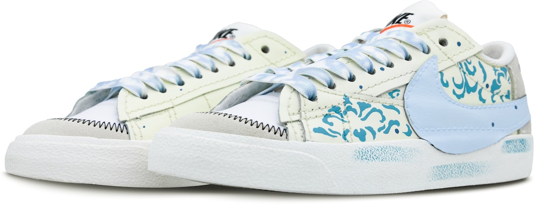 (W) 나이키 블레이저 로 '청황 그라피티' (커스텀) DQ1470-101(Team43-女款青花) Lookbook (W) 나이키 블레이저 로 '청황 그라피티' (커스텀) DQ1470-101(Team43-女款青花)