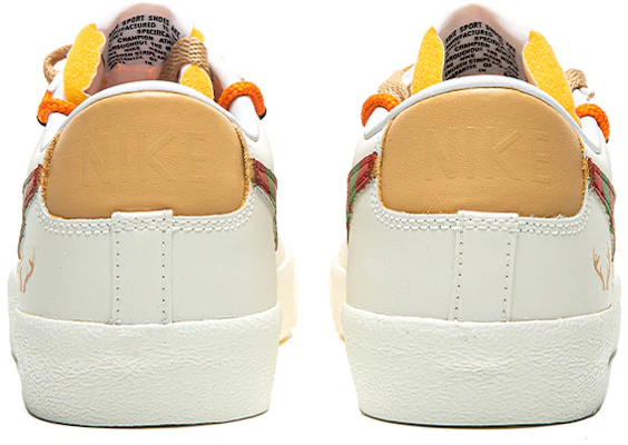 【定制球鞋】Nike Blazer Low 聖誕節主題 鹿角 解構雙鞋帶 低幫 板鞋 女款 米白 Shop 【定制球鞋】Nike Blazer Low 聖誕節主題 鹿角 解構雙鞋帶 低幫 板鞋 女款 米白