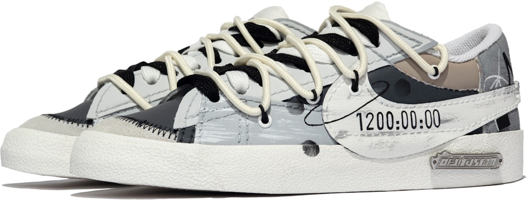 (W) 【カスタムシューズ】ナイキ ブレーザー ロー 'コスミックカウントダウン - ブラック ホワイト グレー'(女性用) DQ1470-101(TeamM-女款宇宙闪烁S-BOX) Lookbook (W) 【カスタムシューズ】ナイキ ブレーザー ロー 'コスミックカウントダウン - ブラック ホワイト グレー'(女性用) DQ1470-101(TeamM-女款宇宙闪烁S-BOX)