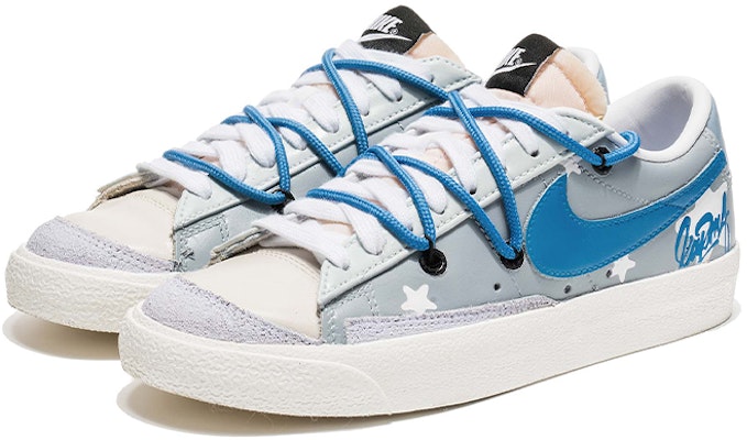 (W) 나이키 블레이저 로우 '그라피티 스타 해체 회색 파랑' (70) DC4769-102(Team22-涂鸦解构灰蓝A-BOX) Lookbook (W) 나이키 블레이저 로우 '그라피티 스타 해체 회색 파랑' (70) DC4769-102(Team22-涂鸦解构灰蓝A-BOX)