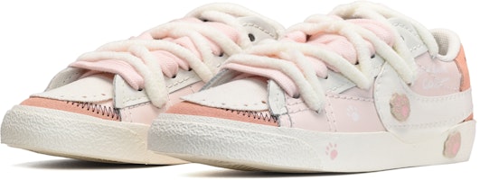 【定制球鞋】Nike Blazer Low Jumbo 粉紅柠檬冰 貓咪肉墊 低幫 板鞋 女款 黑白粉 Lookbook 【定制球鞋】Nike Blazer Low Jumbo 粉紅柠檬冰 貓咪肉墊 低幫 板鞋 女款 黑白粉