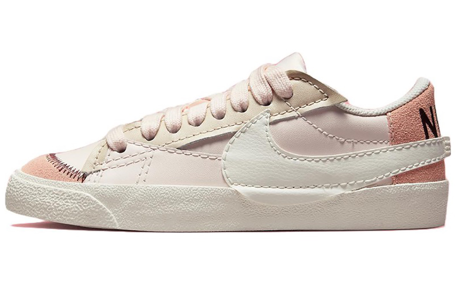 Sizing (W) [Kasut Custom] Nike Blazer Low 'Pink Lemonade Tapak Kucing' DQ1470-601(TeamE-女款猫咪肉垫黑白粉)