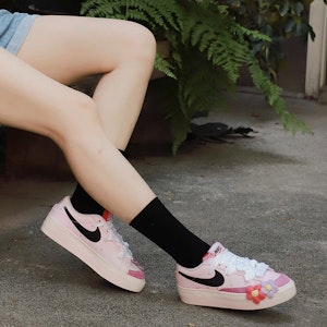 (W) 나이키 블레이저 로우 '자색 고구마' (커스텀) DJ0292-101(Team104-紫薯于你) 2