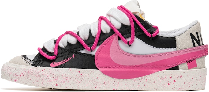 【客製化球鞋】 Nike Blazer Low 活力三勾 泼墨 低筒 板鞋 女款 黑白粉 Buy 【客製化球鞋】 Nike Blazer Low 活力三勾 泼墨 低筒 板鞋 女款 黑白粉