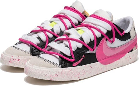 【客製化球鞋】 Nike Blazer Low 活力三勾 泼墨 低筒 板鞋 女款 黑白粉 Lookbook 【客製化球鞋】 Nike Blazer Low 活力三勾 泼墨 低筒 板鞋 女款 黑白粉